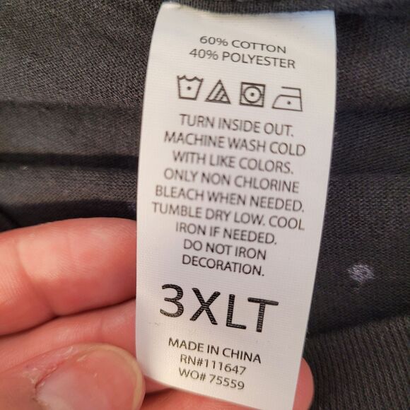 Unisex Star Wars Baby Yoda Galaxy Graphic T-Shirt Black Size 3X-Large Tall - Picture 5 of 7